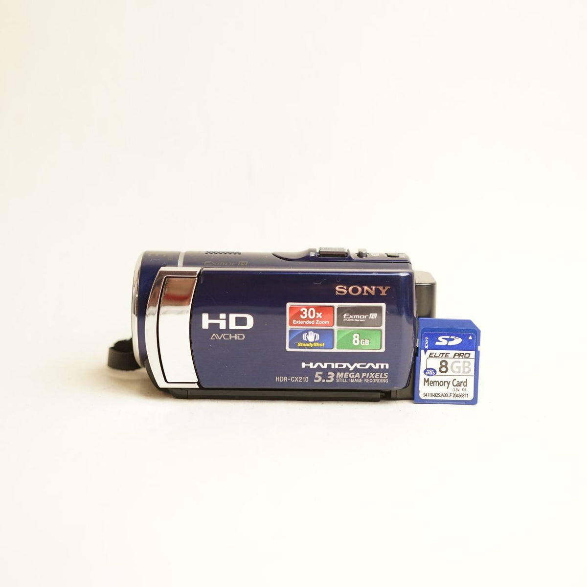 Sony Handycam HDR-CX210 Digital Camcorder | Full HD | Tested & Working | Blue
