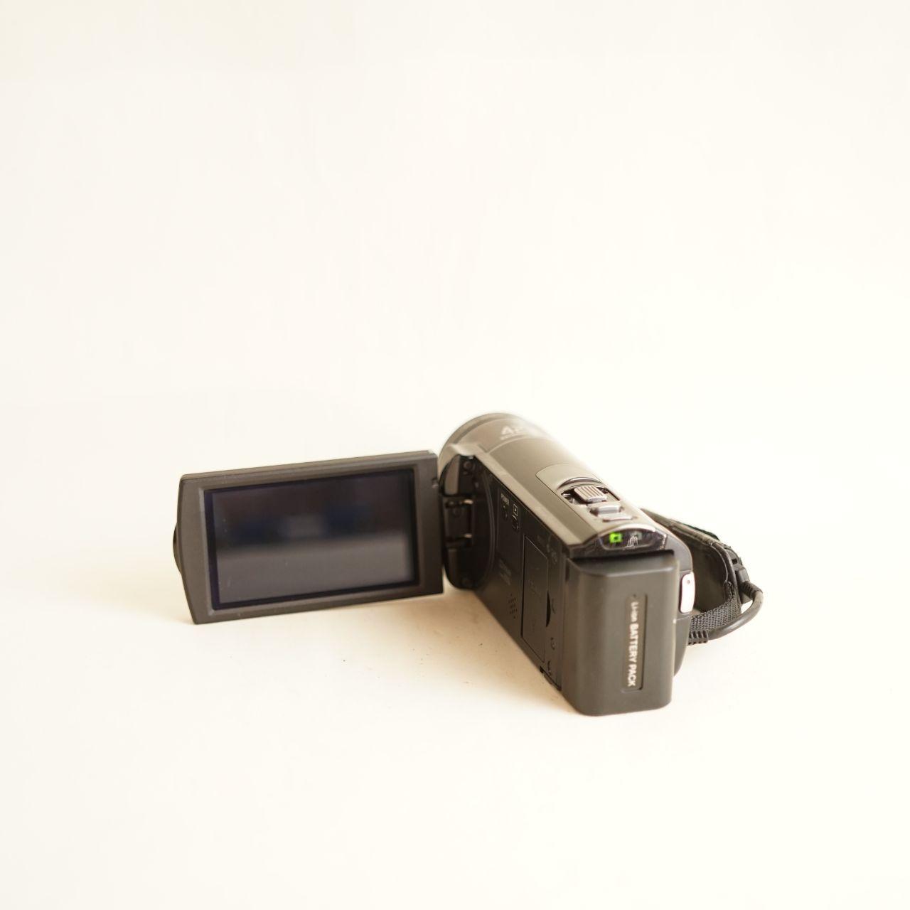 Sony Handycam HDR-CX130 w/ 0.2x Fisheye Camcorder | Tested & Working | Black