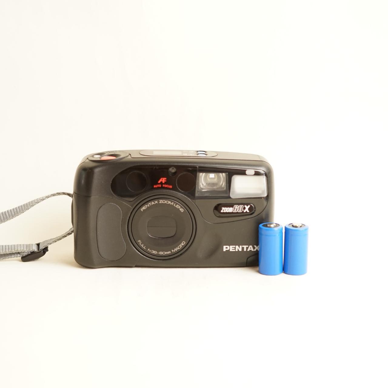 Pentax Zoom 60X Film Camera | 35mm Point & Shoot | Tested & Working | Black