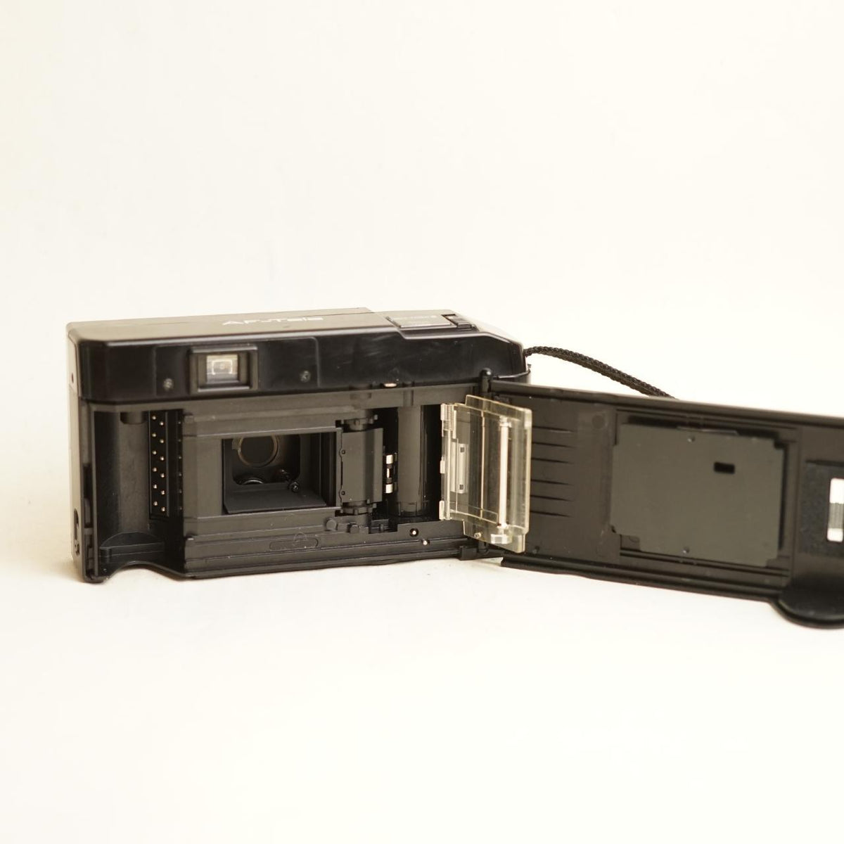 Minolta AF-Tele Film Camera | 35mm Point & Shoot | Tested & Working | Black