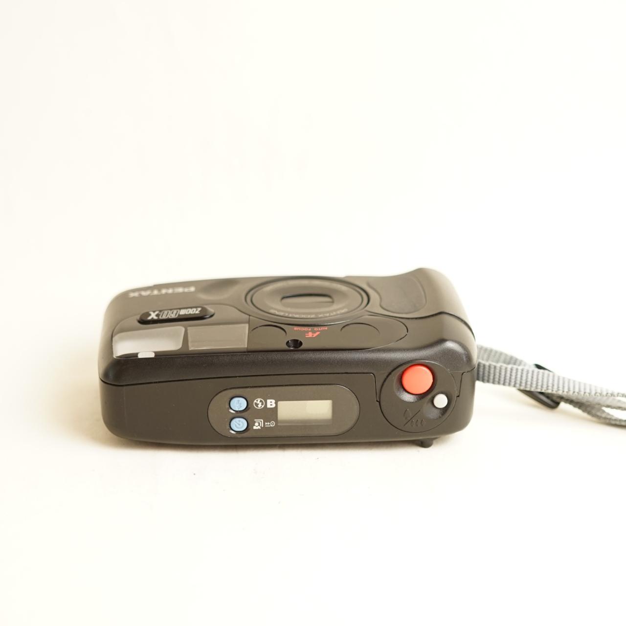 Pentax Zoom 60X Film Camera | 35mm Point & Shoot | Tested & Working | Black