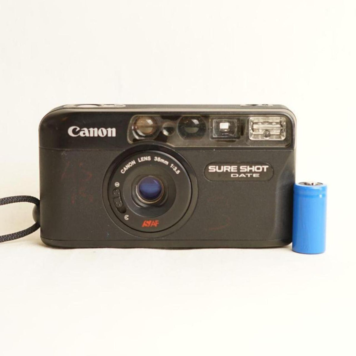 Canon Sure Shot Date Film Camera | 35mm Point & Shoot | Tested & Working | Black