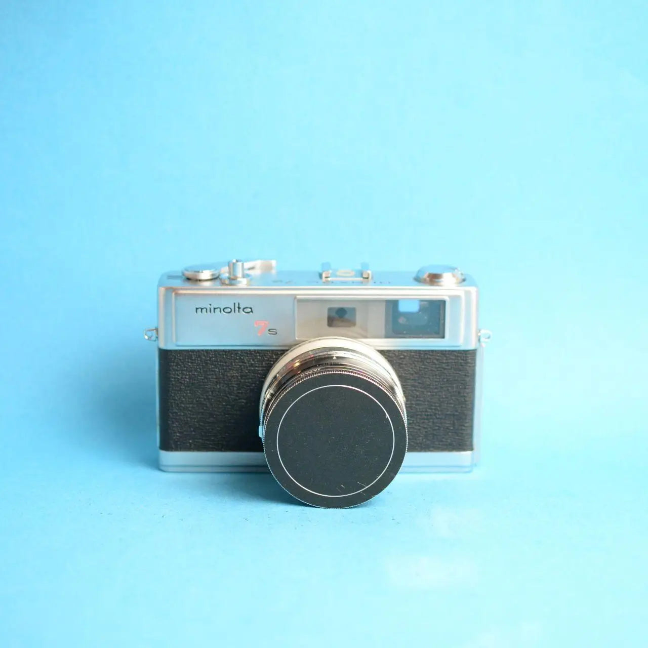 Minolta Hi-Matic 7S Film Camera | 35mm Rangefinder | Tested & Working | Silver & Black
