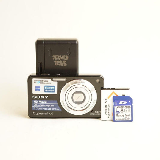 Sony CyberShot DSC-W560 Digital Camera | 14.1MP | Tested & Working | Black
