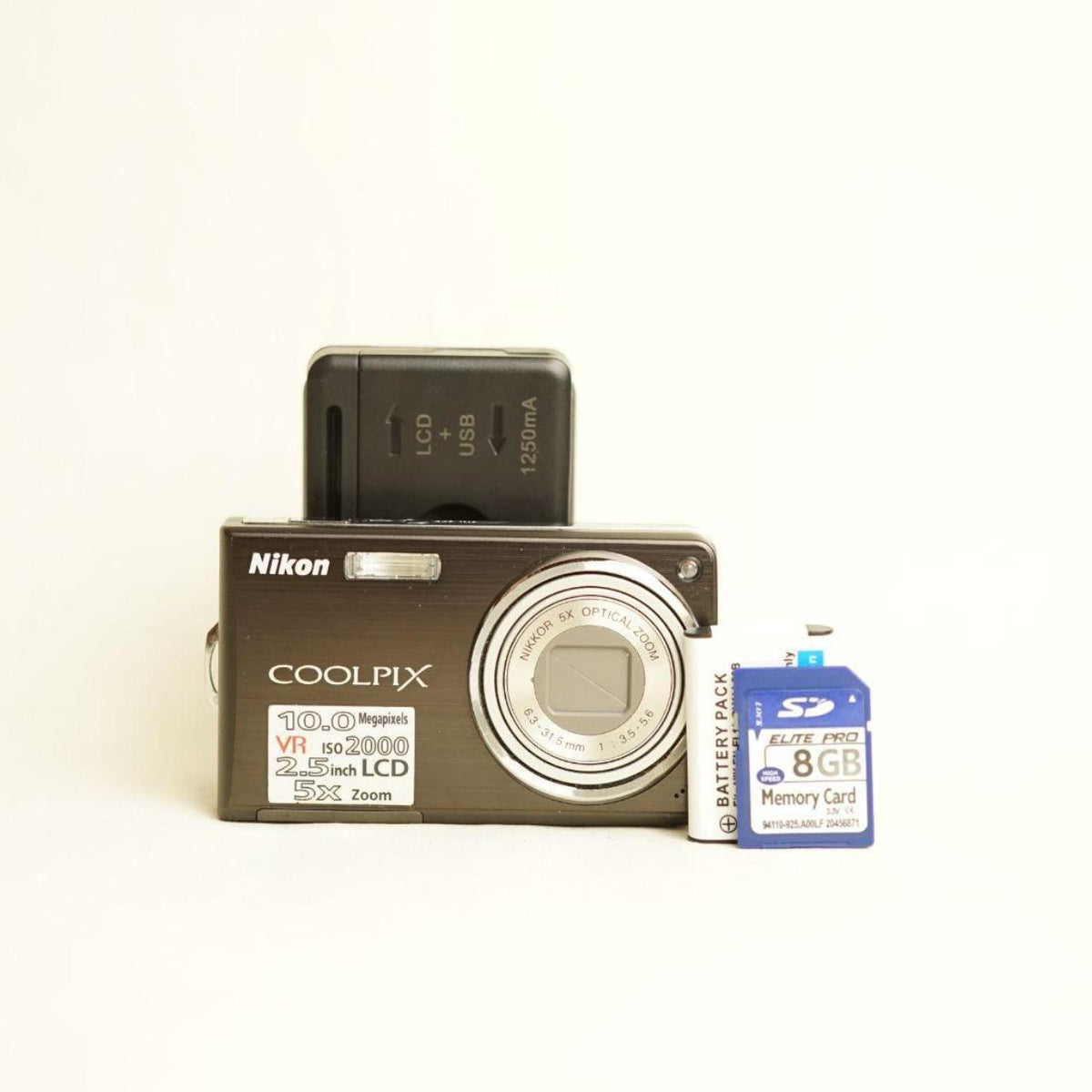 Nikon Coolpix S550 Digital Camera | 10MP | Tested & Working | Silver