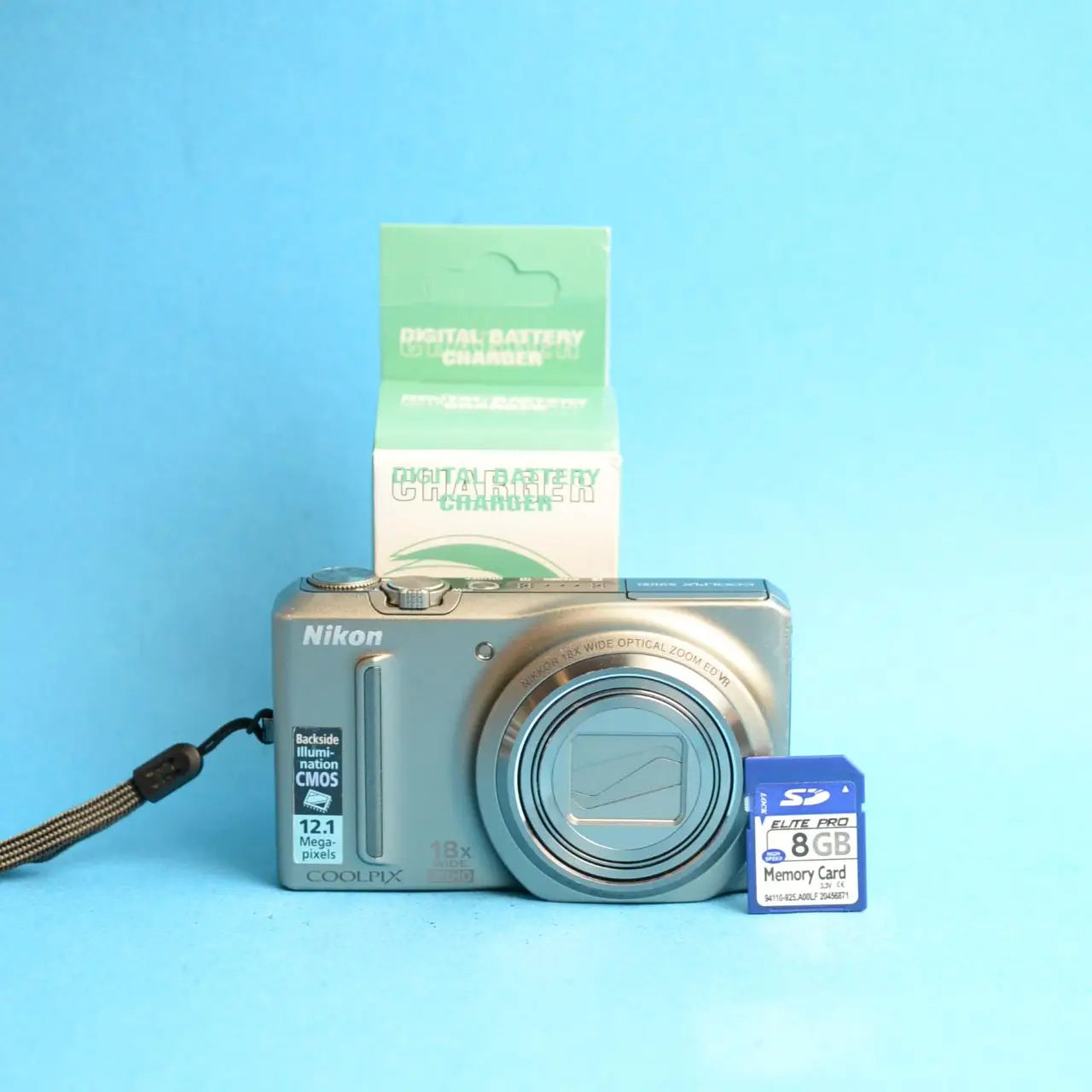 Nikon Coolpix S9100 Digital Camera | 12.1MP | Read Description | Grey