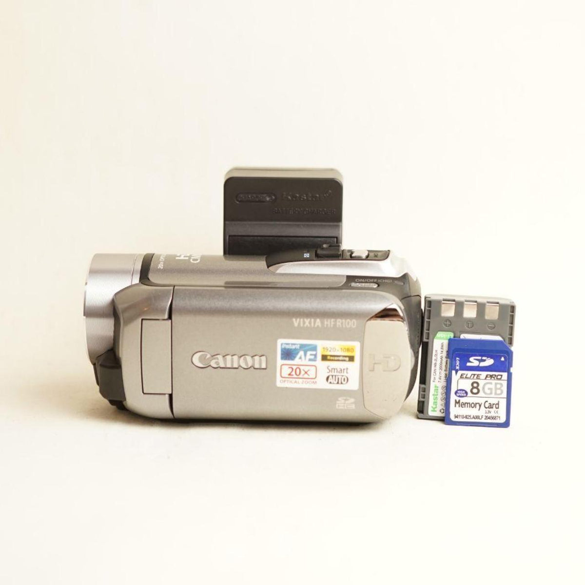 Canon VIXIA HF R100 Digital Camcorder | Full HD 1080p | Tested & Working | Grey