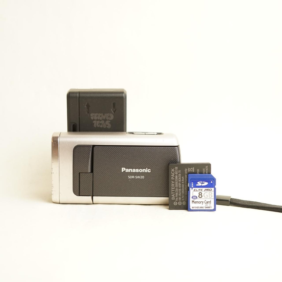 Panasonic SDR-SW20 Digital Camcorder | Waterproof | Tested & Working | Black & Silver