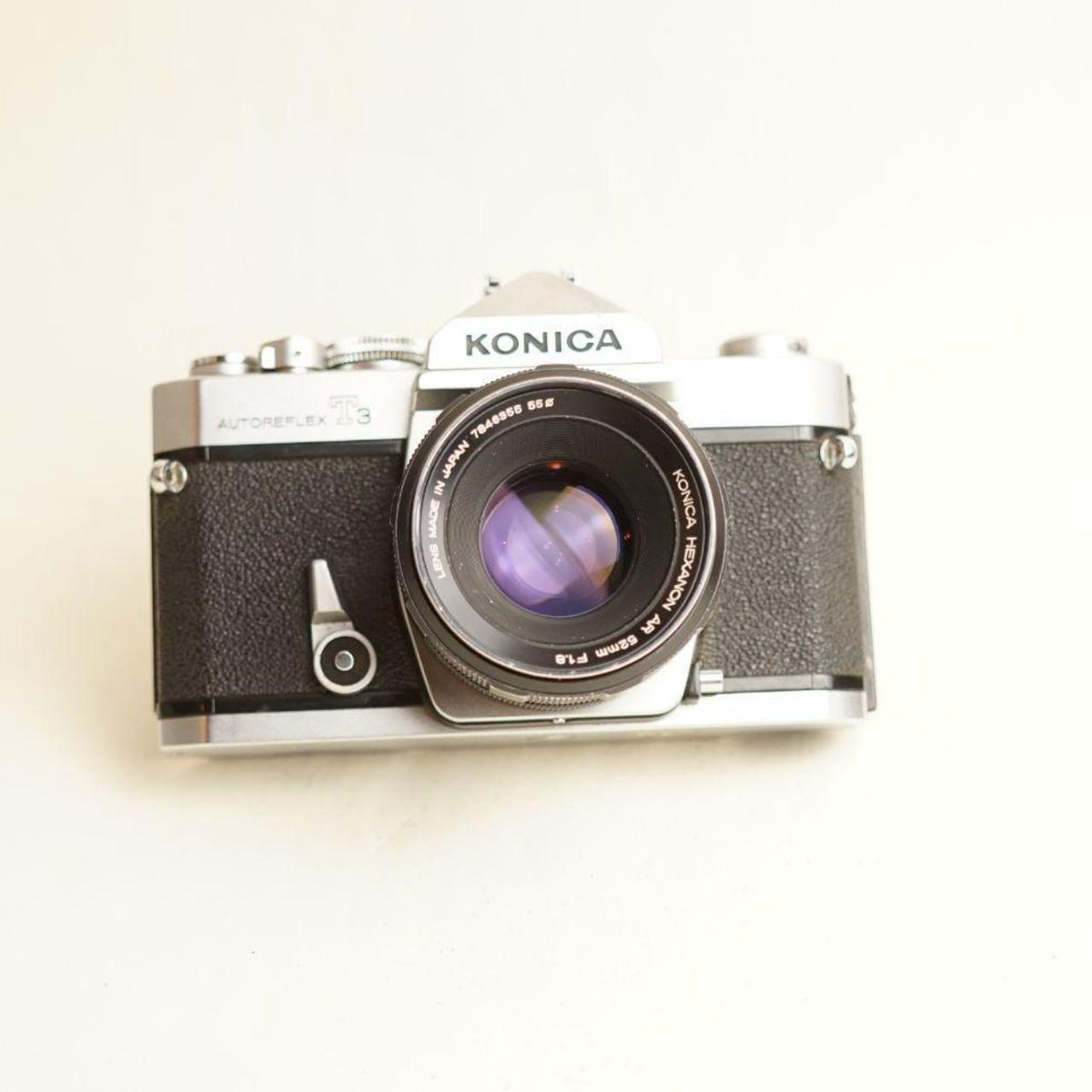 Konica Autoreflex T3 Film Camera | 35mm SLR | Hexanon AR 52mm f/1.8 Lens | Read Description