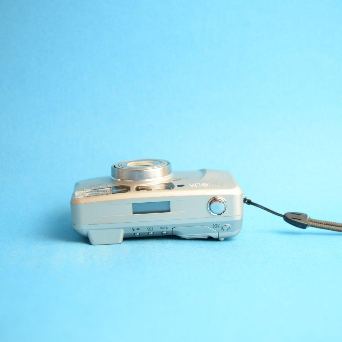 Minolta Freedom Zoom 150 Film Camera | 35mm Point & Shoot | Tested & Working | Gold