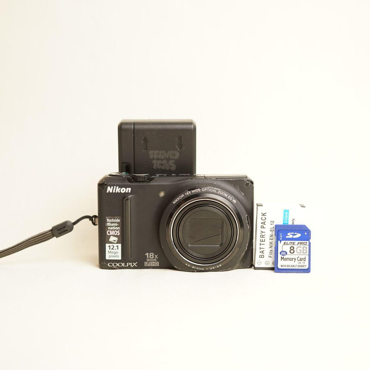 Nikon Coolpix S9100 Digital Camera | 12.1MP | Tested & Working | Black