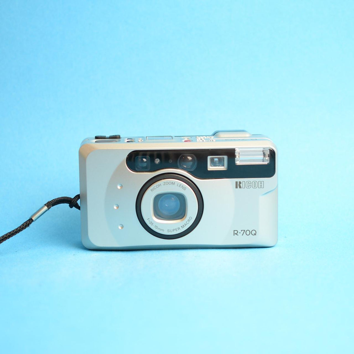 Ricoh R-70Q Film Camera | 35mm Point & Shoot | Tested & Working | Silver