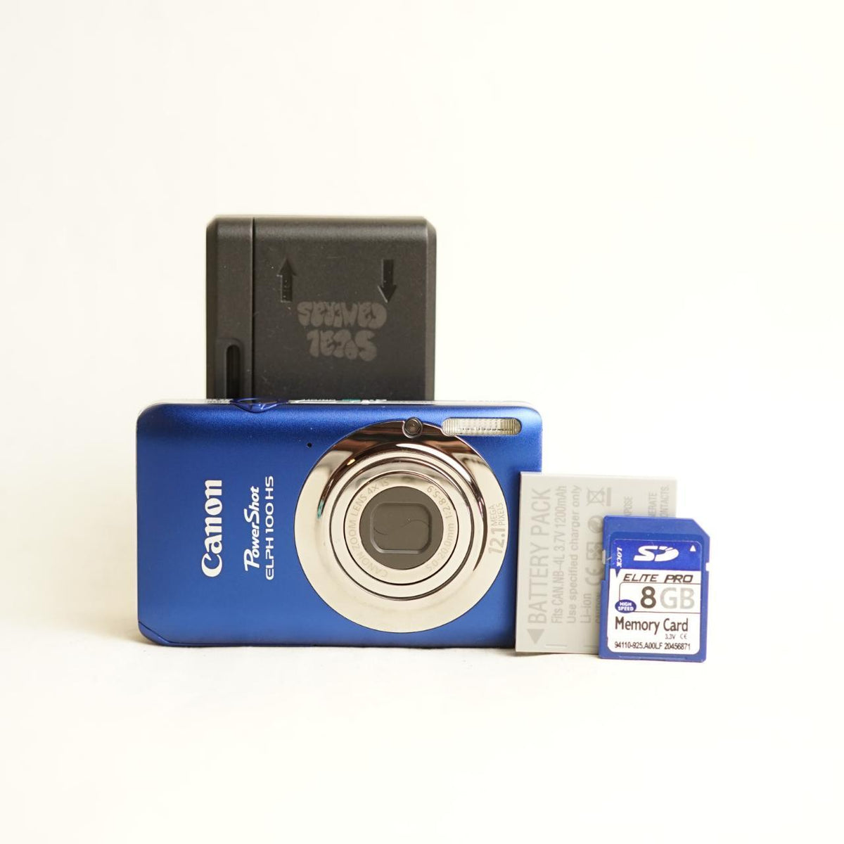 Canon PowerShot ELPH 100 HS Digital Camera | 12.1MP | Tested & Working | Blue