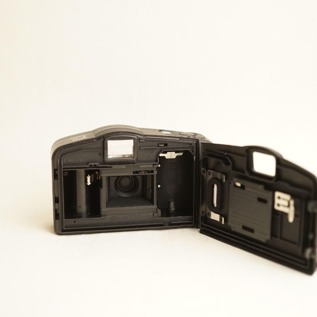 Canon Sure Shot Owl Marlboro Film Camera | 35mm Point & Shoot | Tested & Working | Black & Red