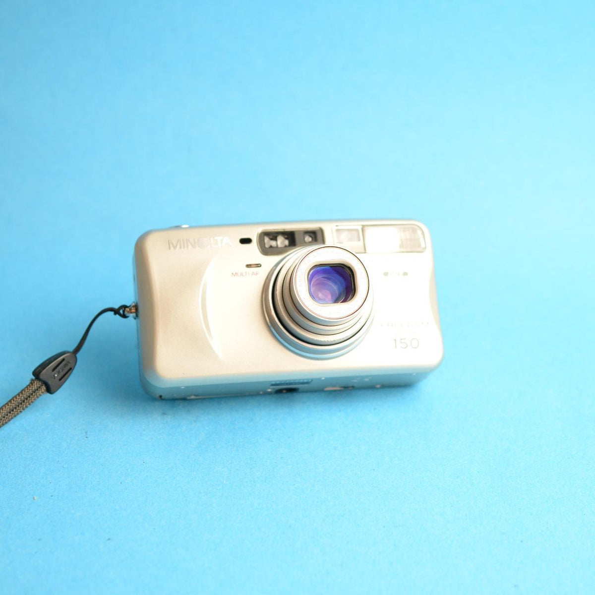 Minolta Freedom Zoom 150 Film Camera | 35mm Point & Shoot | Tested & Working | Gold