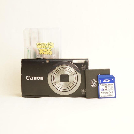 Canon PowerShot A2300 Digital Camera | 16MP | 5x Zoom | Tested & Working | Black
