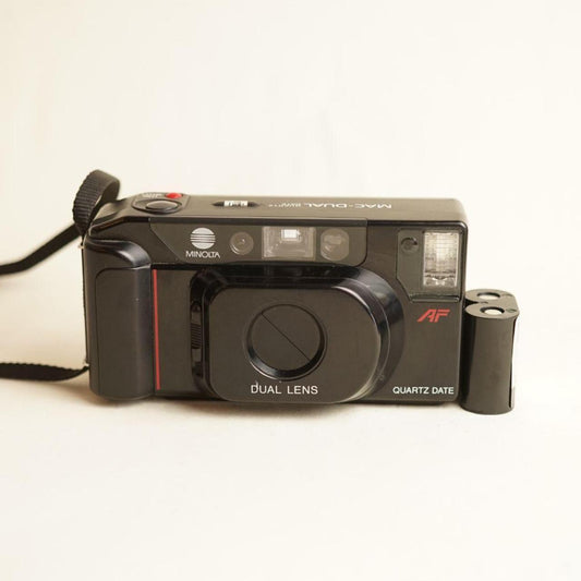 Minolta Mac Dual Film Camera | 35mm Point & Shoot | Tested & Working