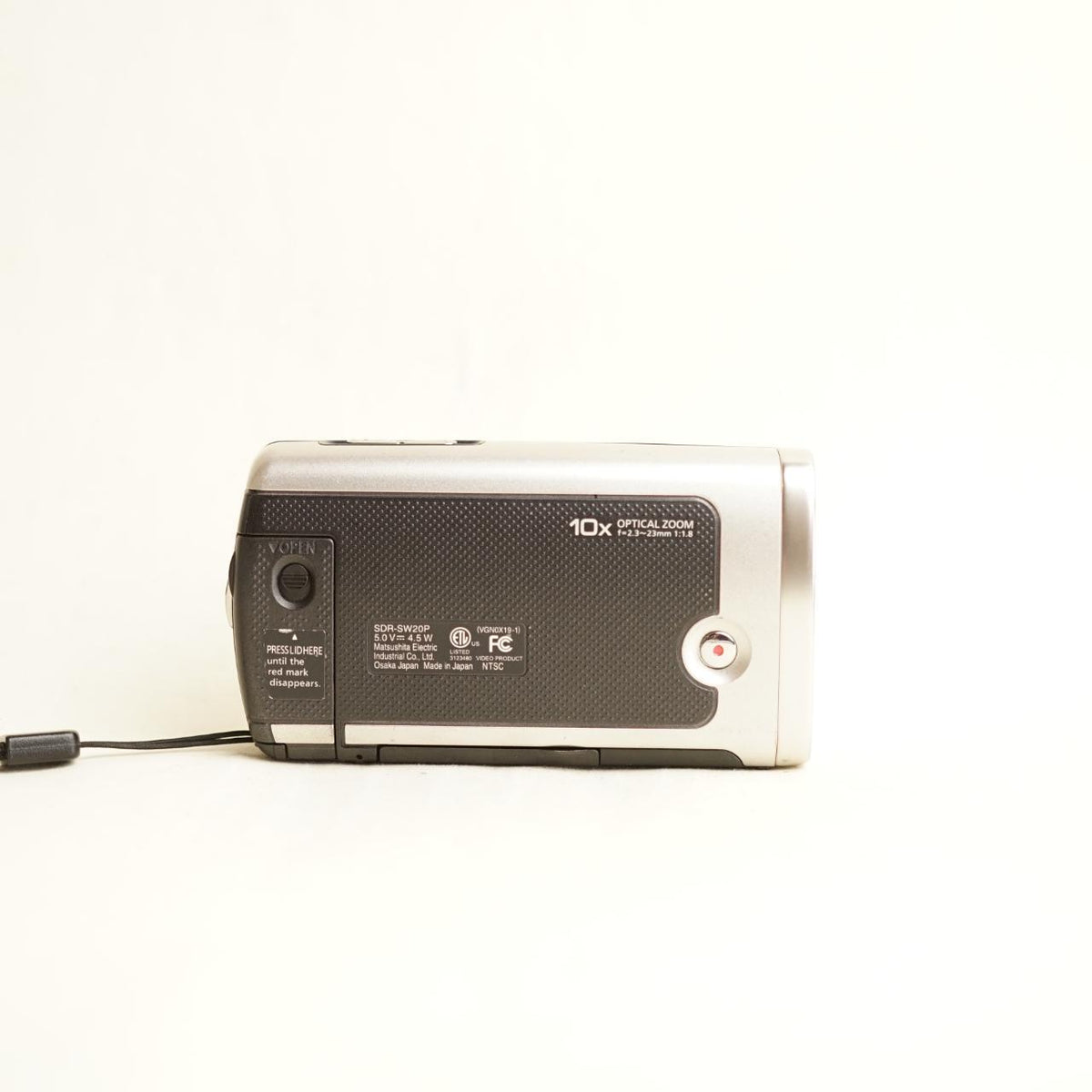 Panasonic SDR-SW20 Digital Camcorder | Waterproof | Tested & Working | Black & Silver