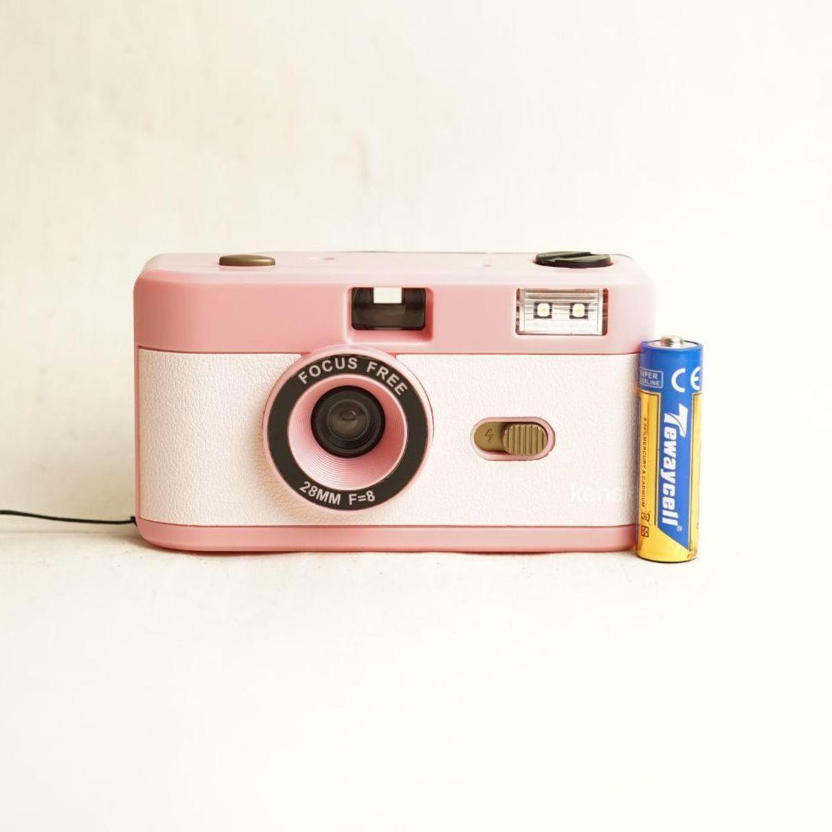 28mm Focus Free Film Camera | 35mm Point & Shoot | Tested & Working | Pink