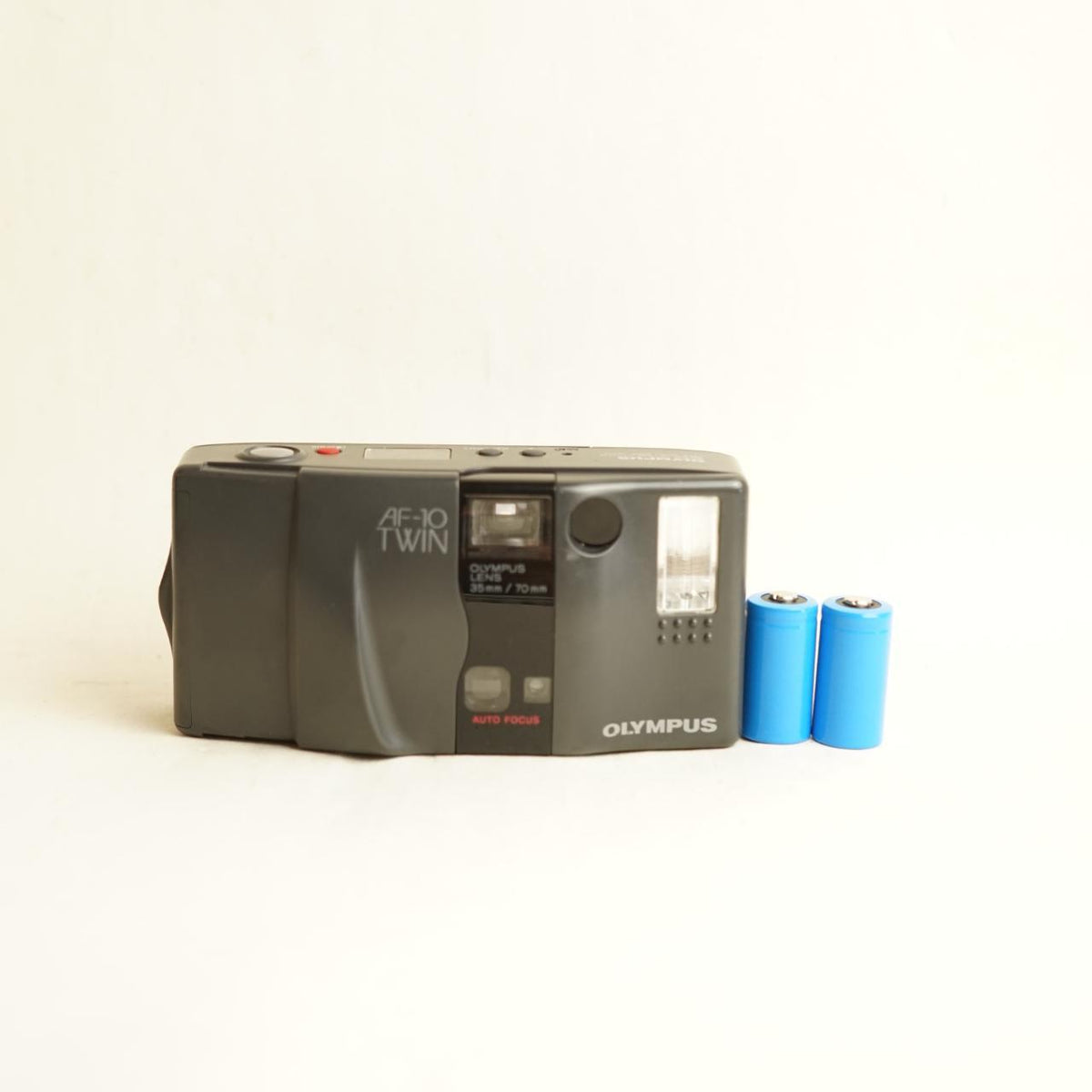 Olympus AF-10 Twin Film Camera front view 1