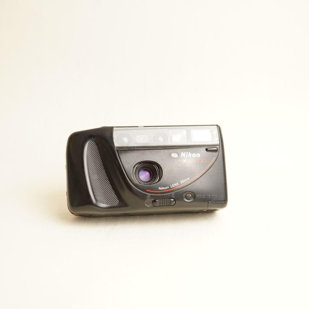 Nikon One Touch 100 Film Camera | 35mm Point & Shoot | Tested & Working | Black