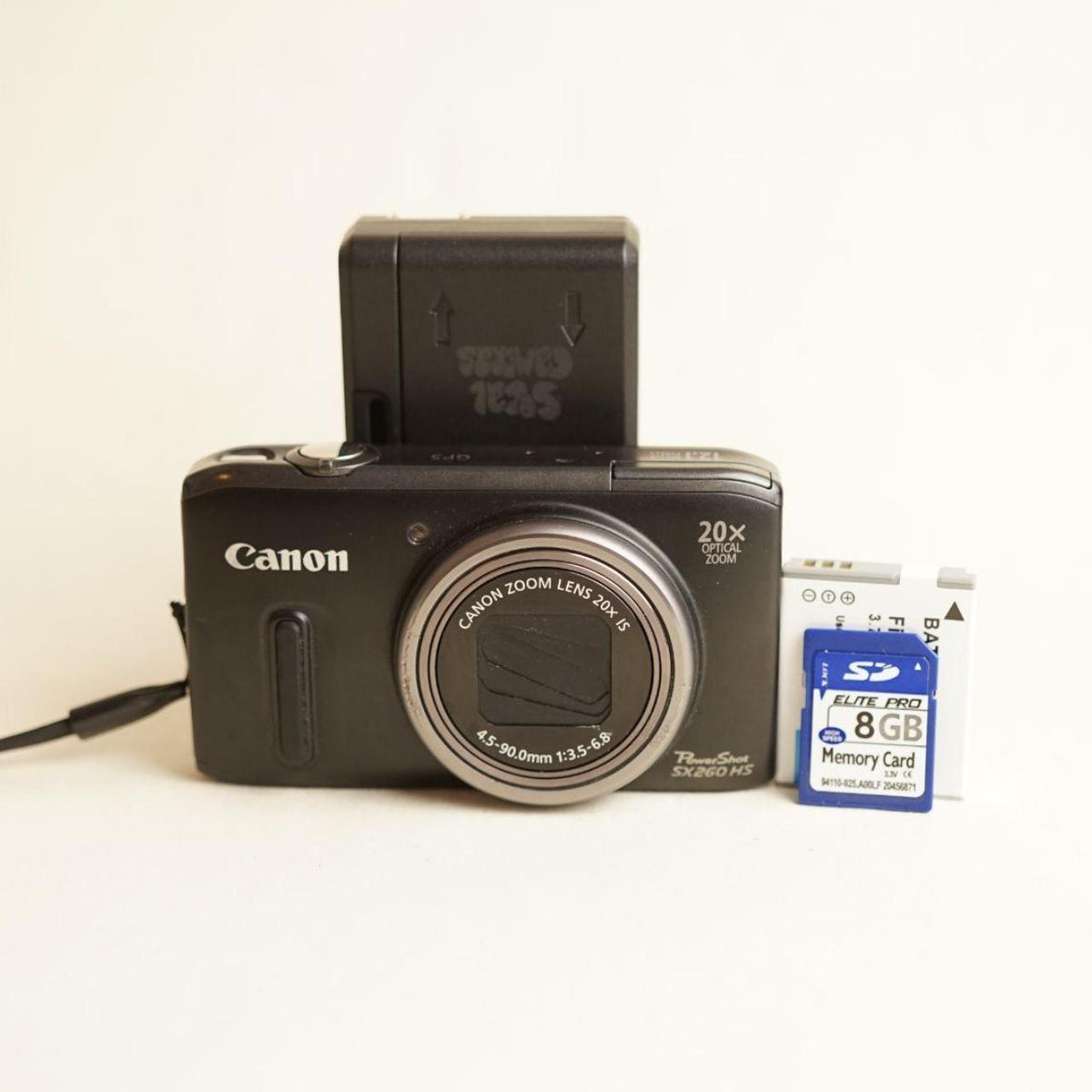 Canon PowerShot SX260 HS Digital Camera | 12.1MP | Tested & Working | Black