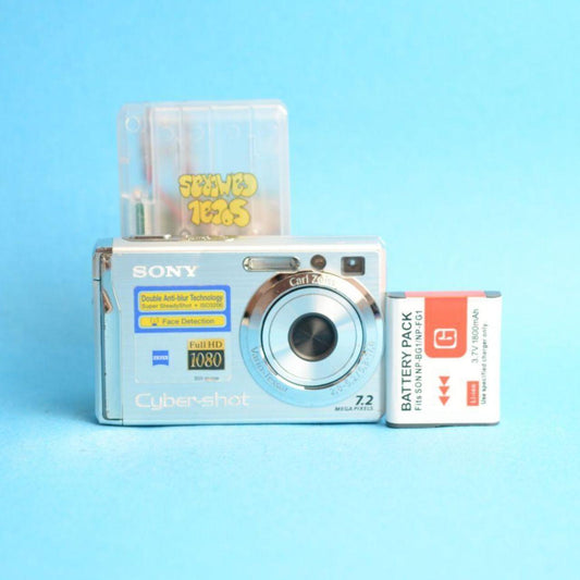 Sony Cyber-shot DSC-W80 Digital Camera | 7.2MP | Tested & Working | Silver