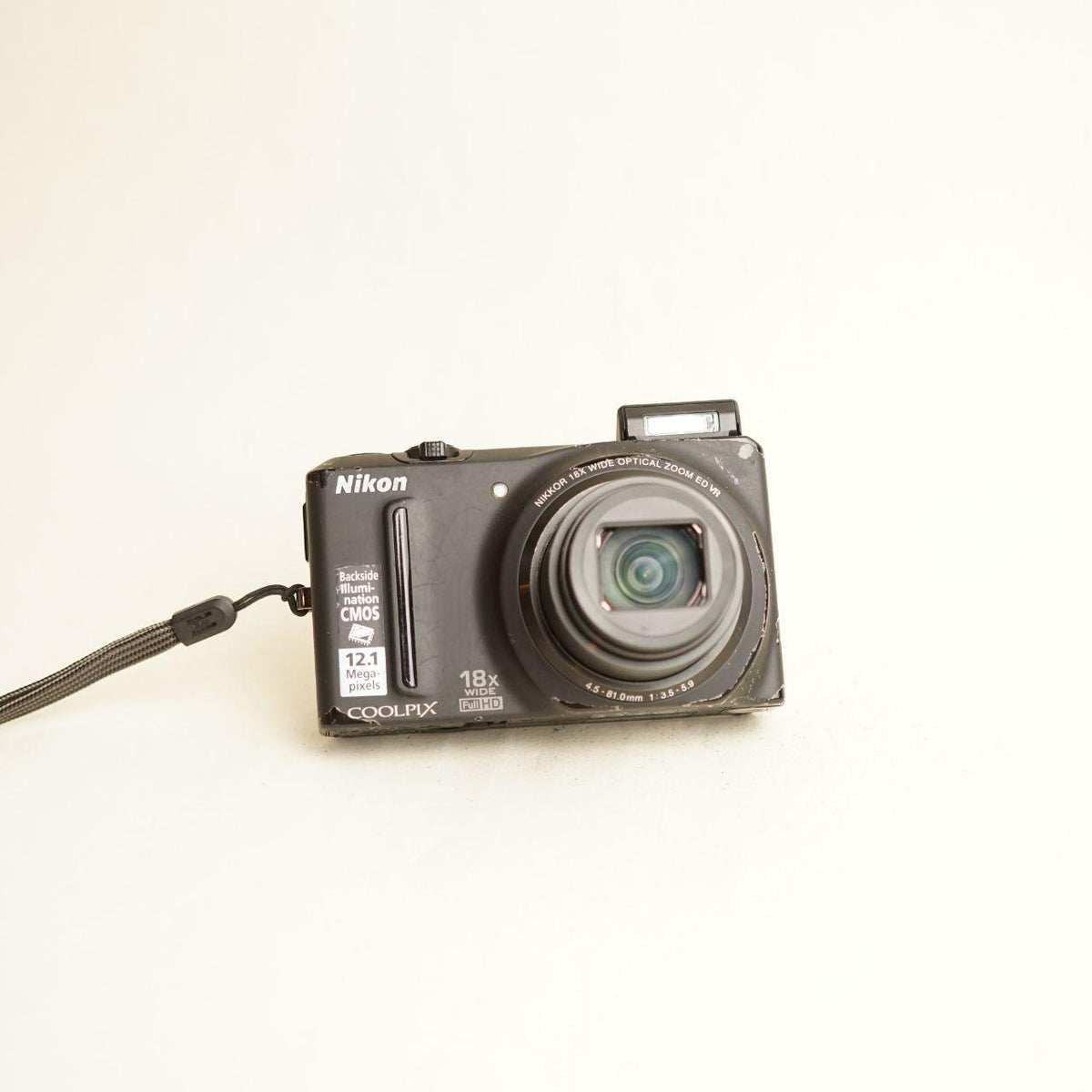 Nikon Coolpix S9100 Digital Camera | 12.1MP | Tested & Working | Black