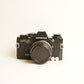 Olympus OM10 Film Camera + Olympus 28mm f/3.5 Lens | 35mm SLR | Tested & Working | Silver & Black