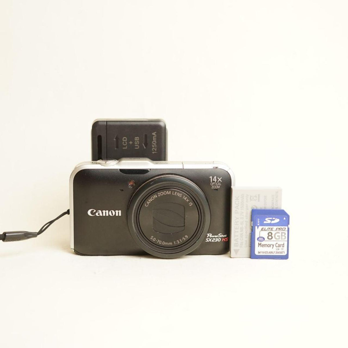 Canon PowerShot SX210 IS Digital Camera | 14MP | 14x Zoom | Tested – Read Description | Black