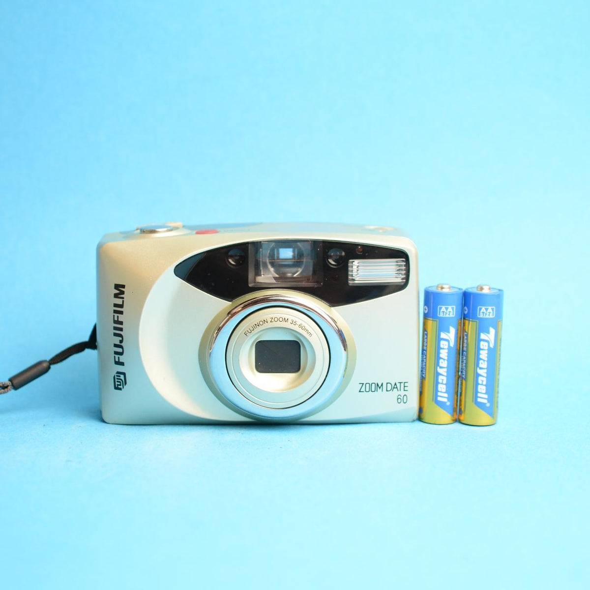 Fujifilm Zoom Date 60 Film Camera | 35mm Point & Shoot | Tested & Working | Gold