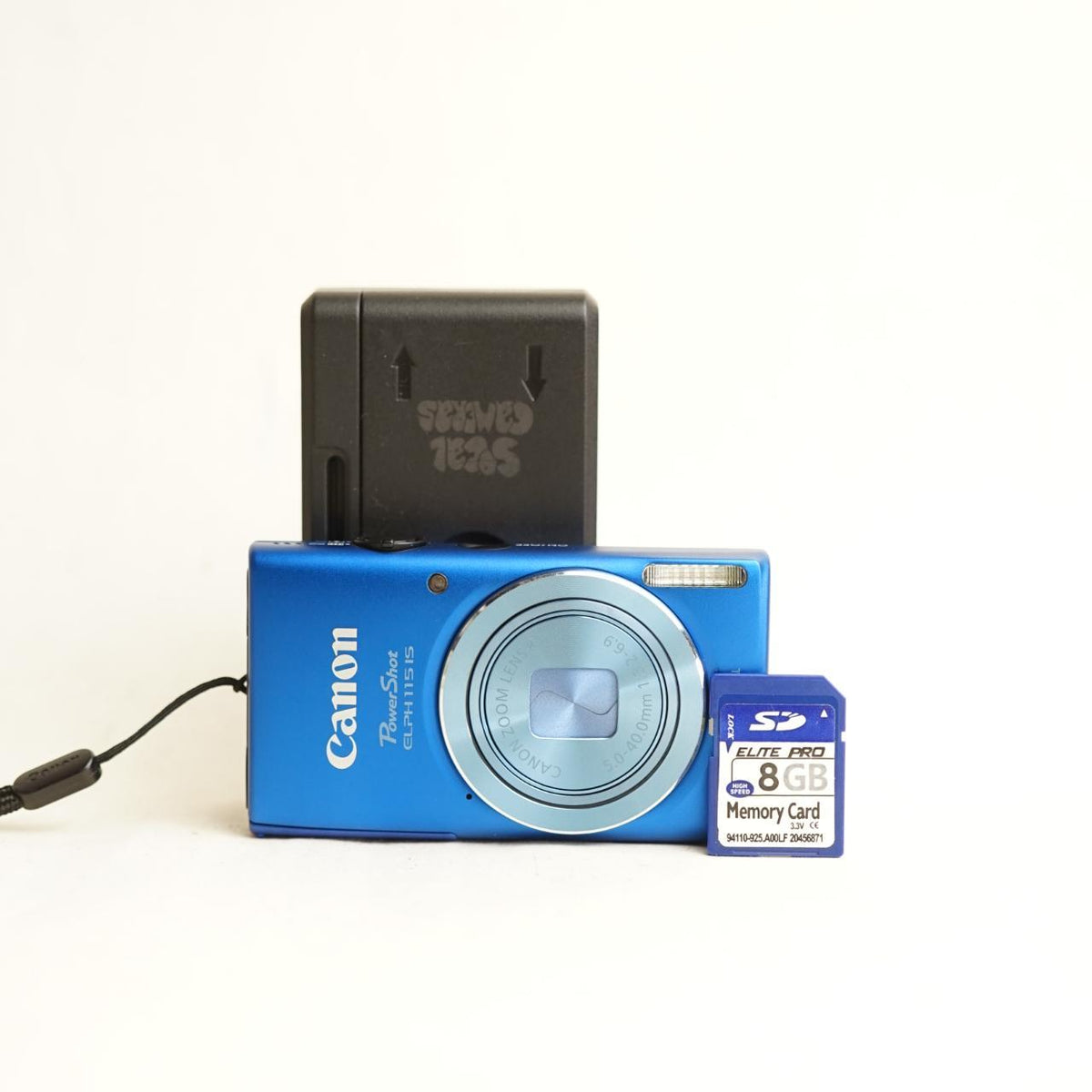 Canon PowerShot ELPH 115 IS Digital Camera | 16MP | Tested & Working | Blue