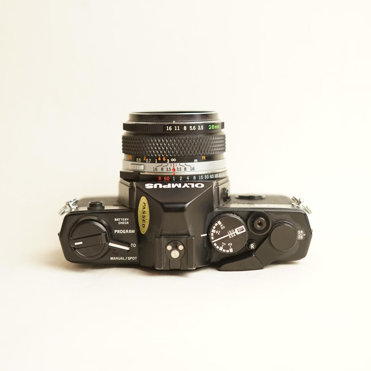 Olympus OM-2S Film Camera + Olympus OM-System 28mm f/3.5 Lens | 35mm SLR | Tested & Working | Silver & Black