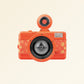 Lomography Fisheye 2 Film Camera | 35mm Point & Shoot | Tested & Working | Orange