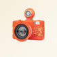 Lomography Fisheye 2 Film Camera | 35mm Point & Shoot | Tested & Working | Orange