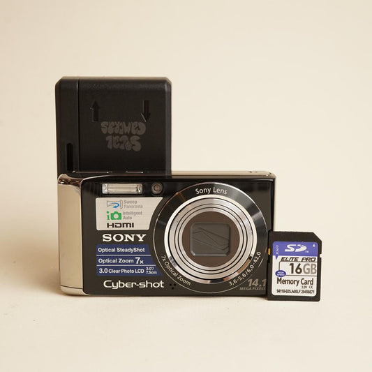 Sony Cyber-shot DSC-W370 Digital Camera | 14.1MP | Tested & Working | Black