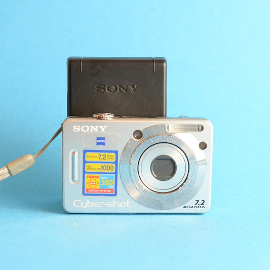 Sony Cyber-Shot DSC-W55 Digital Camera | 7.2MP | Tested & Working | Silver