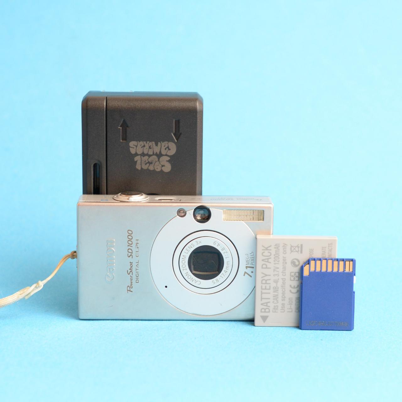 Canon PowerShot SD1000 Digital Camera | 7.1MP | Tested & Working | Silver
