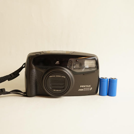 Pentax Zoom 280-P Film Camera | 35mm Point & Shoot | Tested & Working | Black