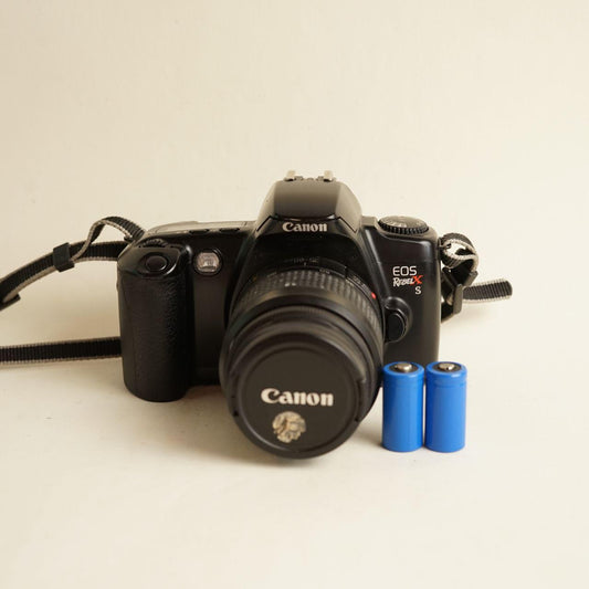 Canon EOS Rebel XS Film Camera with 35–80mm f/4–5.6 Lens | 35mm SLR | Tested & Working | Black
