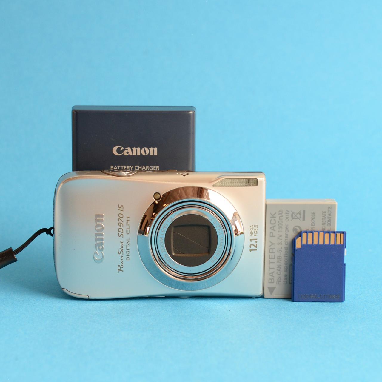 Canon PowerShot SD970 IS Digital Camera | 12.1MP | Tested & Working | Silver