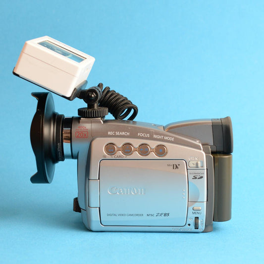 Canon ZR85 Digital Camcorder | MiniDV | Tapeless Setup | Tested & Working | Silver