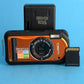 Pentax Optio W90 | 12.2MP Digital Camera | Tested & Working | Orange