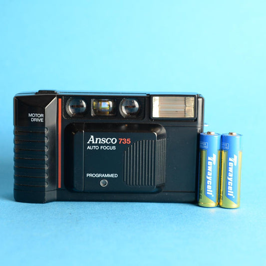 Ansco 735 35mm Film Camera | Tested & Working | Black