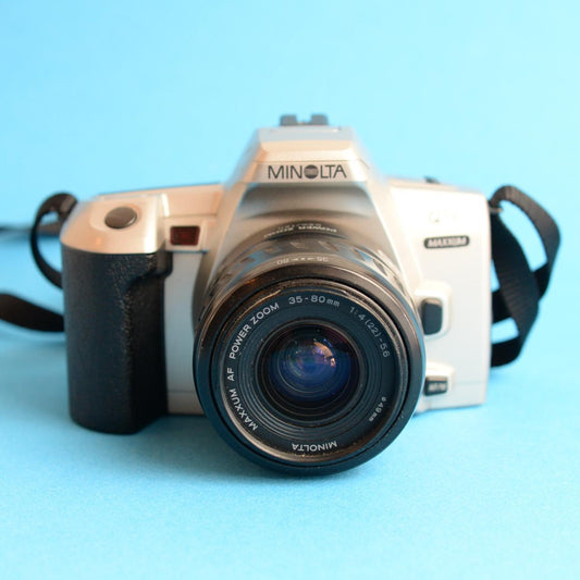 Minolta QT Si Film Camera | 35mm SLR | Tested & Working | Silver