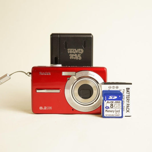 Kodak EasyShare M863 Digital Camera | 8.2MP | Tested & Working | Red