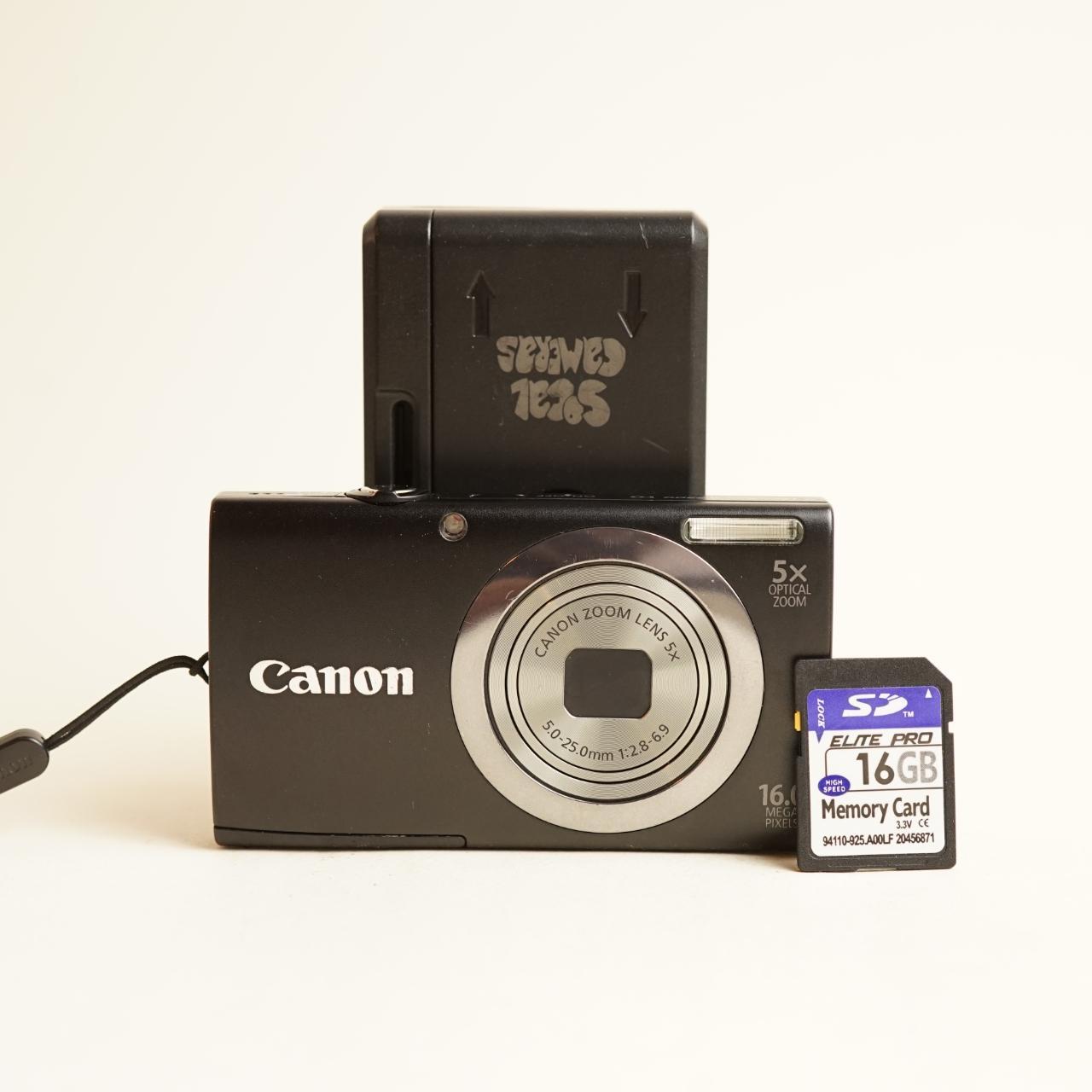 Canon PowerShot A2300 Digital Camera | 16MP | Tested & Working | Black
