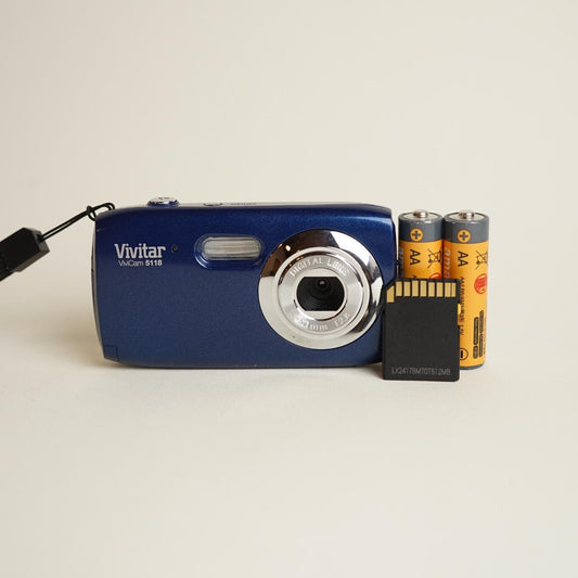 Vivitar ViviCam 5118 Digital Camera | 5.1MP | Test & Working | Blue