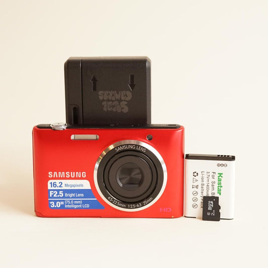 Samsung ST72 Digital Camera | 16.2MP | Tested & Working | Red