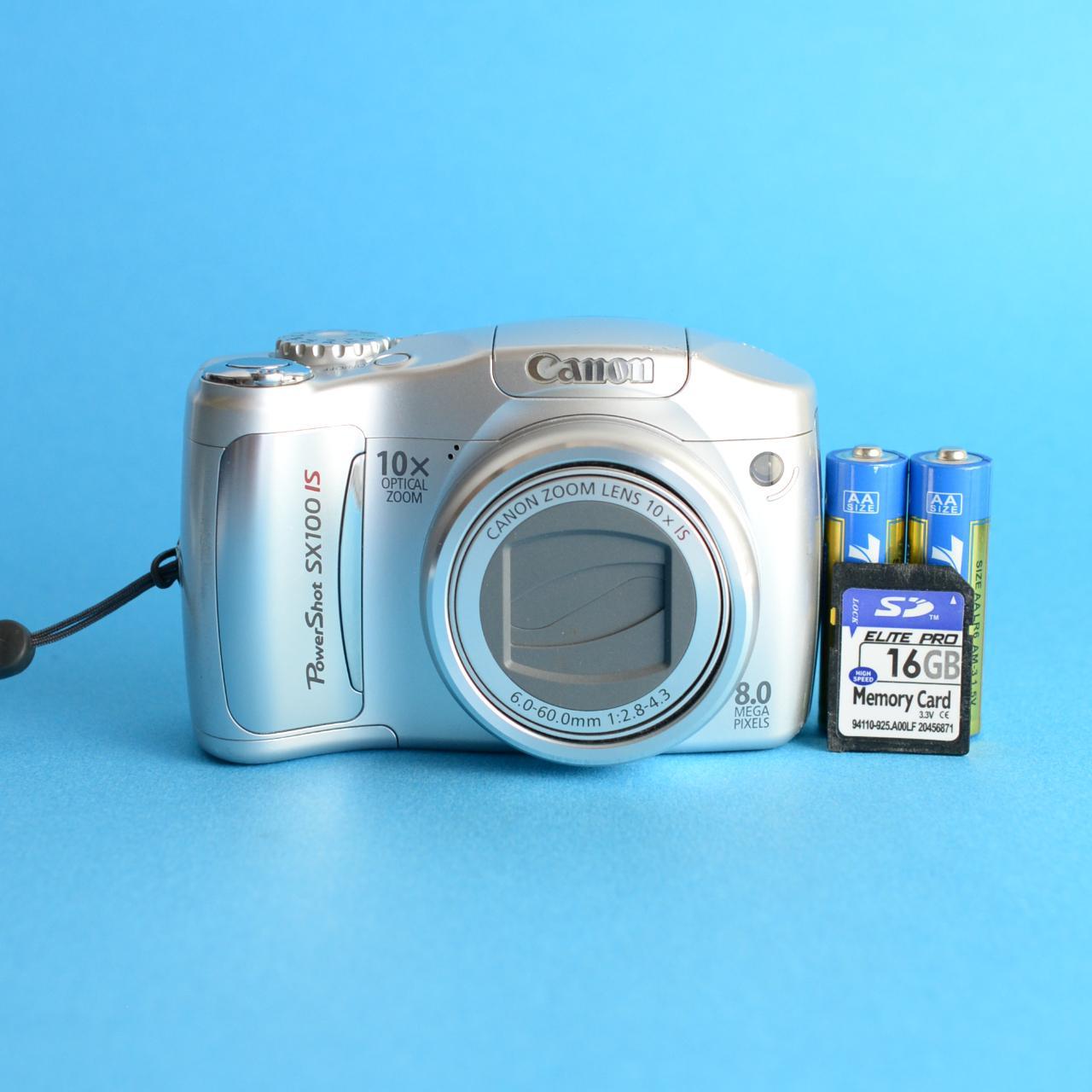 Canon PowerShot SX100 Digital Camera | 8MP | Tested & Working | Silver